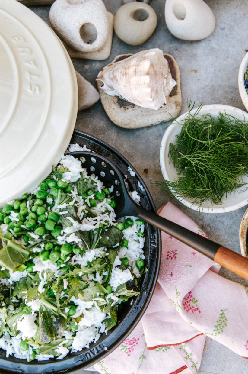 Spring Rice with Greens and Peas